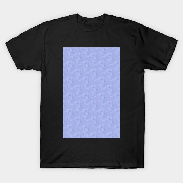 Pastel BluePurple Swirl Pattern T-Shirt by Wanderer Bat